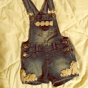 3T Girls Shorts Overalls